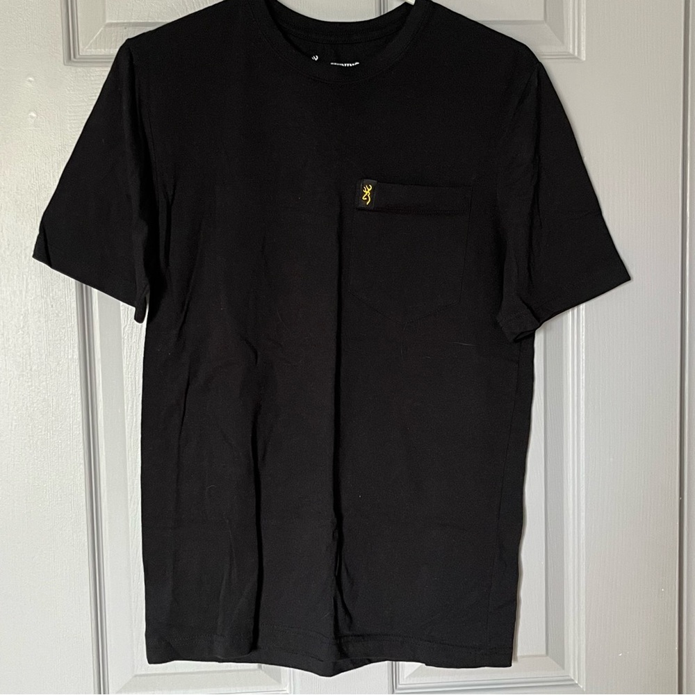 BROWNING Men’s Black T-Shirt with Pocket Size Small